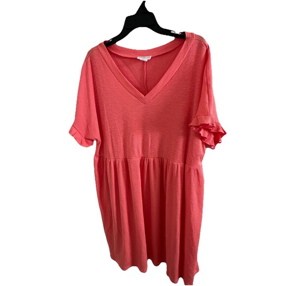 Chic Soul Dress Size 3X Short Sleeves Stretchy Plus - Picture 1 of 9